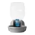 PetMate Replendish Dog Feeder & Waterer, 1 Gallon, Silver, Filter Included image thumbnail 2