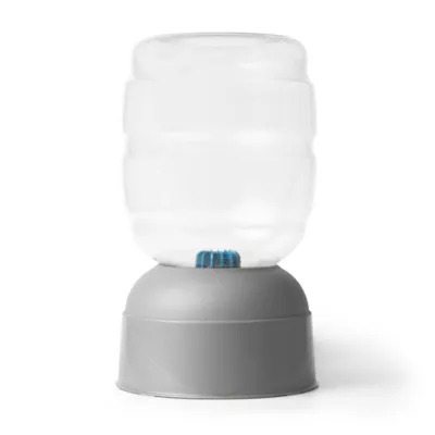 PetMate Replendish Dog Feeder & Waterer, 1 Gallon, Silver, Filter Included - Image 3