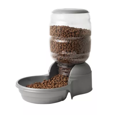 PetMate Replendish Dog Food Feeder, 10 LB, Grey - Image 1