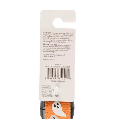 Thrills & Chills™ Halloween Ghost Dog Collar - Image 7