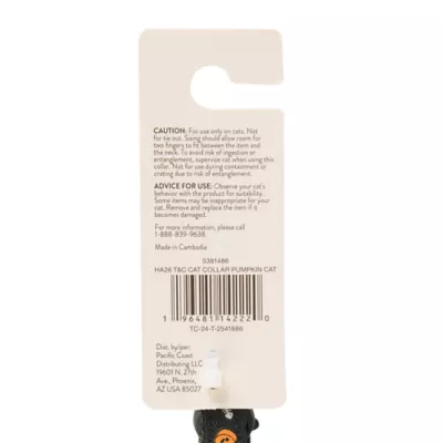 Thrills & Chills™ Halloween Pumpkin Kitten & Cat Collar - Image 7