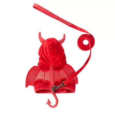 Thrills & Chills™ Halloween Devil Kitten & Cat Leash & Harness Combo - Image 1