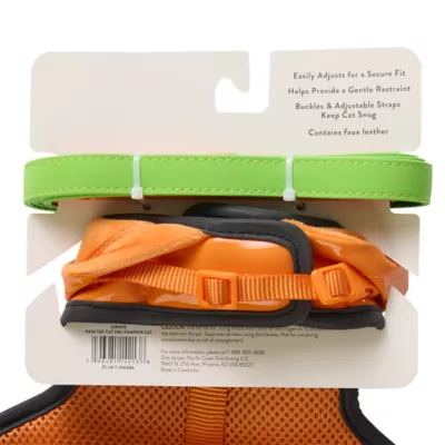 Thrills & Chills™ Halloween Pumpkin Kitten & Cat Leash & Harness Combo - Image 10