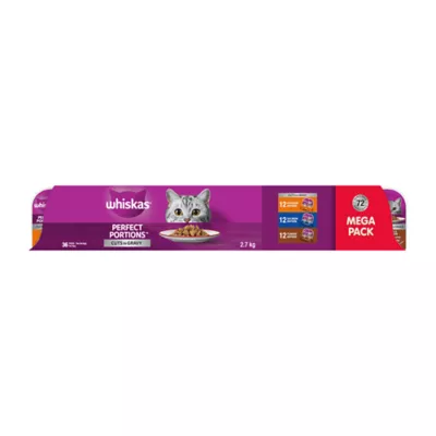Whiskas Perfect Portions Adult Wet Cat Food - Turkey and Salmon Flavour - Image 1