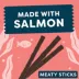 Viva La Kitty Meaty Sticks Cat treats  - Salmon Recipe, 5 Count, 0.88 oz image thumbnail 2