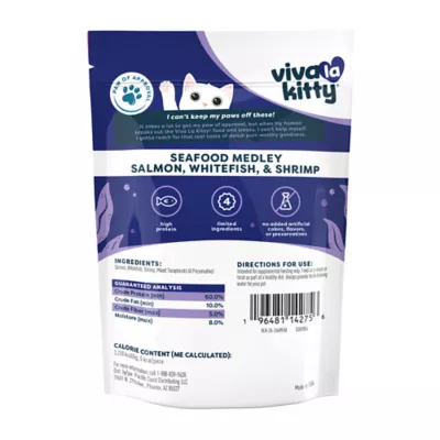 Viva La Kitty Freeze-Dried Cat Treats - Seafood Medley, 0.5 oz - Image 8