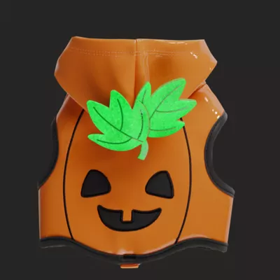 Thrills & Chills™ Halloween Pumpkin Dog Costume Harness - Image 4