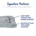 Top Paw Grey Cozy Pillow Bed image thumbnail 3