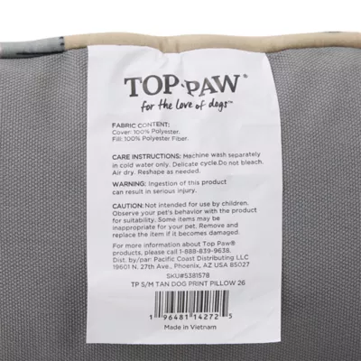Top Paw Dog Print Pillow Bed - Image 7