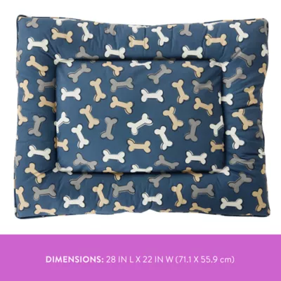 Top Paw Navy Bone Print Pillow Bed - Image 2