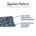 Top Paw Navy Bone Print Pillow Bed image thumbnail 3