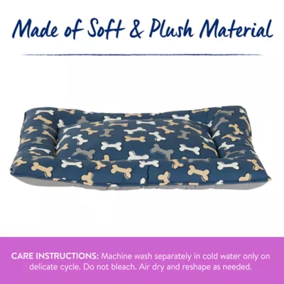 Top Paw Navy Bone Print Pillow Bed - Image 4