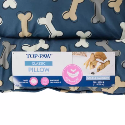 Top Paw Navy Bone Print Pillow Bed - Image 6