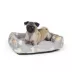 Top Paw Dog Print Cuddler Bed, Small, Medium image thumbnail 1