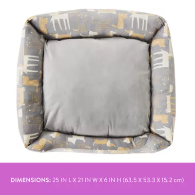Top Paw Dog Print Cuddler Bed - Image 2