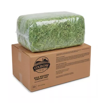 Oxbow Western Timothy Hay - Rabbit & Guinea Pig Food - High Fiber for Digestive Health - 15oz-40lb - Image 1
