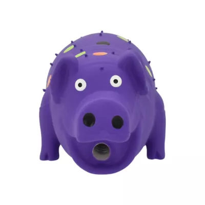 Multipet® Globlet Pig Dog Toy Purple - Image 2