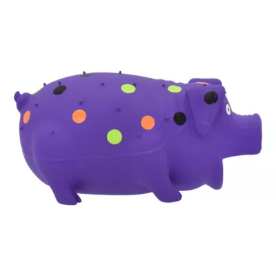 Multipet® Globlet Pig Dog Toy Purple - Image 3