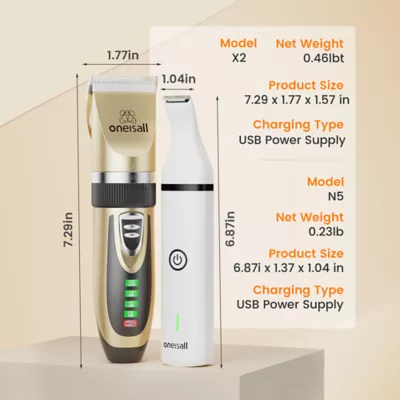 Oneisall X2N5 Dog Clippers and Paw Trimmer Kit - Image 7