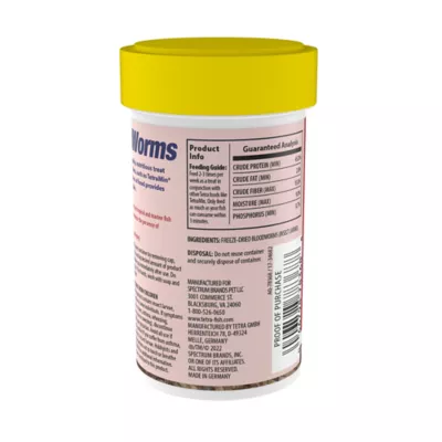 Tetra® BloodWorms Freeze Dried Fish Food Fish Treat for Aquarium Fish - Image 3