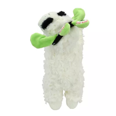 Multipet® Lamb Chop Green With Angena Eye Plush Squeaker Dog Toy - Image 4