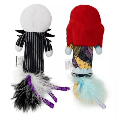 GMASON Nightmare Before Christmas Jack & Sally Plush with Fethers Cat Toy - Image 2