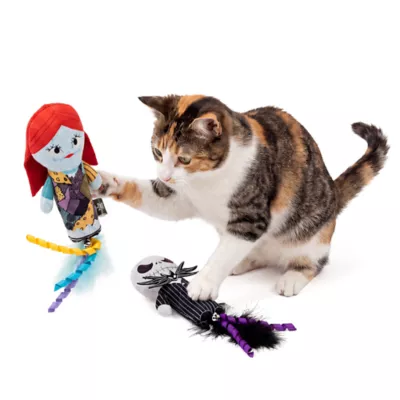 GMASON Nightmare Before Christmas Jack & Sally Plush with Fethers Cat Toy - Image 5