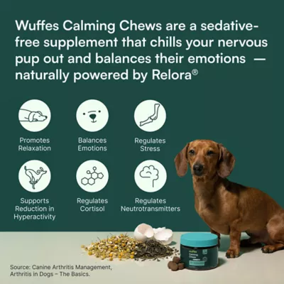 Wuffes Dog Calming Chews Advanced Strength, Fast Acting, Pork Liver Flavor, 7 Count or 50 Count - Image 4