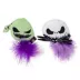 GMASON Nightmare Before Christmas Jack & Oogie Plush with Feathers Cat Toys 2-Pack image thumbnail 1