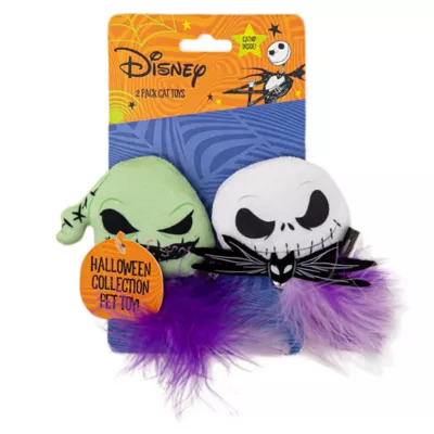 GMASON Nightmare Before Christmas Jack & Oogie Plush with Feathers Cat Toys 2-Pack - Image 3