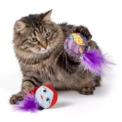 GMASON Nightmare Before Christmas Sally Plush Ball Cat Toy 2-Pack - Image 5