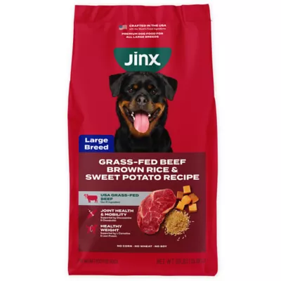 Jinx Large Breed All Life Stages Dry Dog Food - Beef Brown Rice & Sweet Potato 30 lb - Image 1