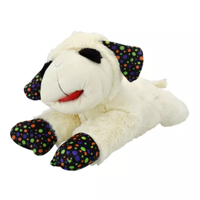 Multipet® Lamb Chop Polka Dog Plush Squeaker Dog Toy - Image 2