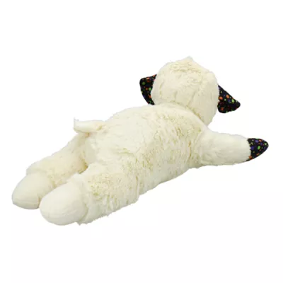 Multipet® Lamb Chop Polka Dog Plush Squeaker Dog Toy - Image 5