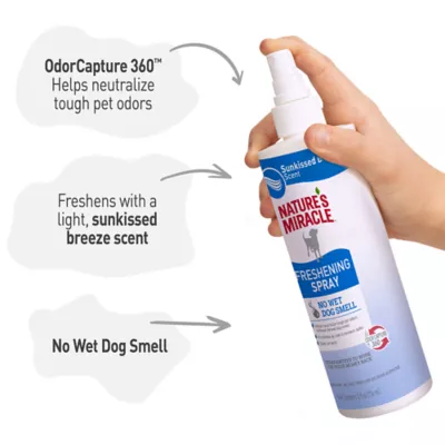 Nature's Miracle Dog Freshening Spray, Freshens Coat Between Baths, Sunkissed Breeze Scent, 8oz - Image 3
