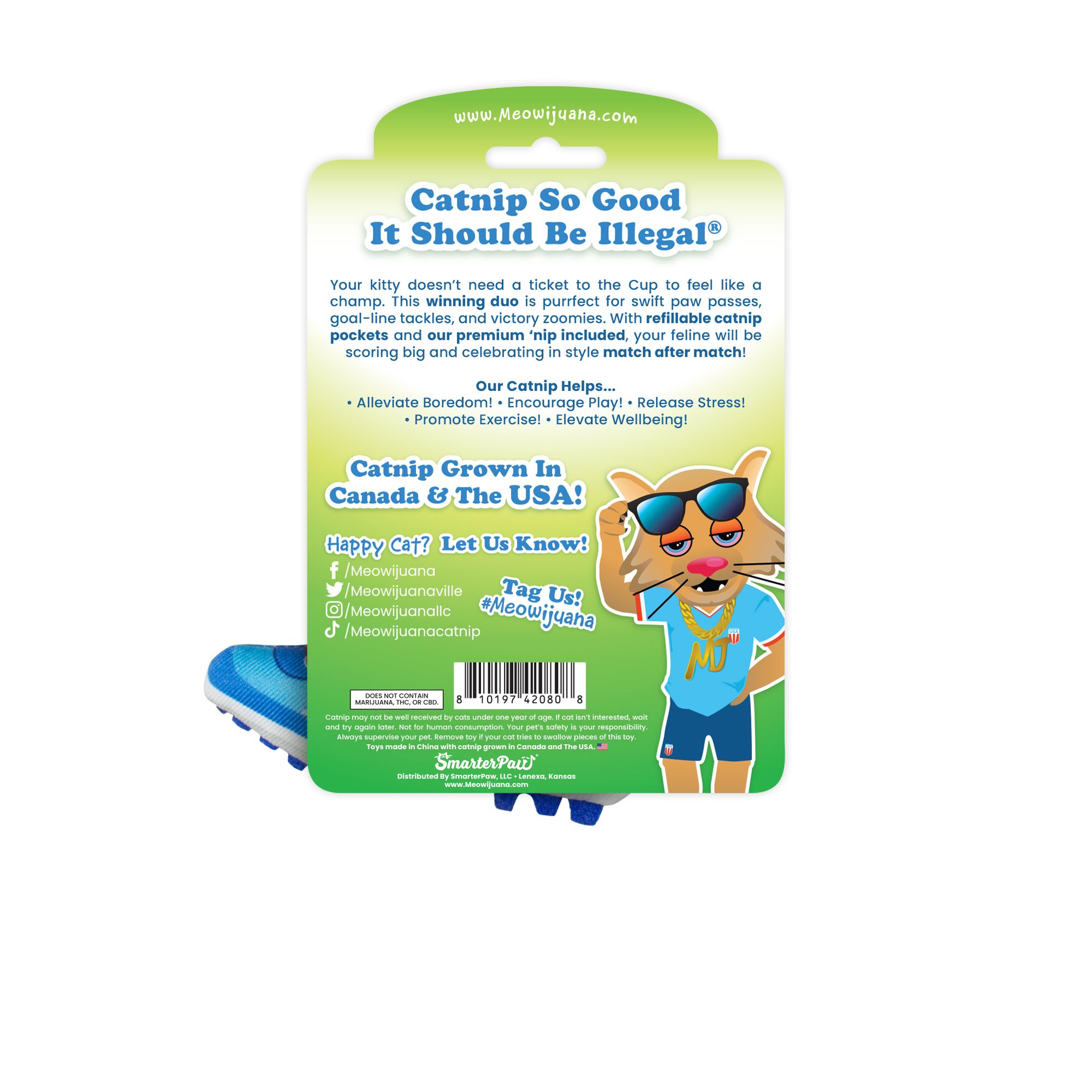 Meowijuana Get Sporty Refillable Cat Toy - thumbnail 2