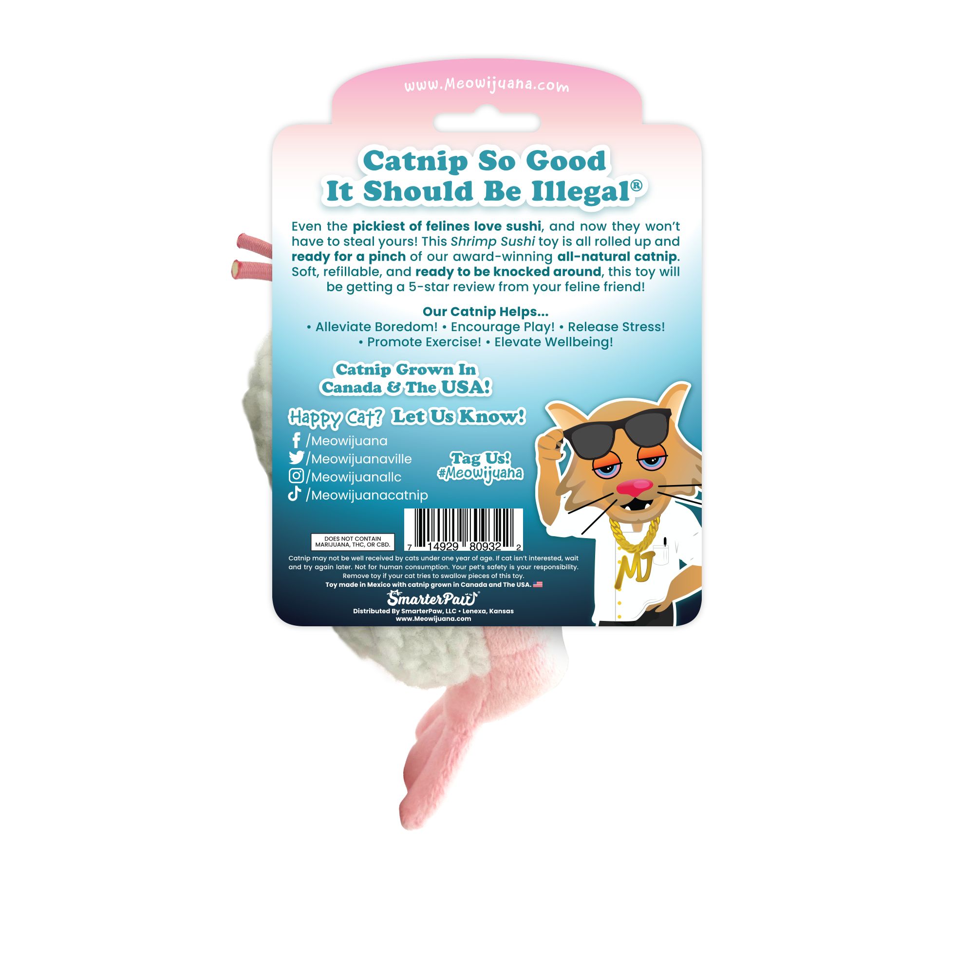 Meowijuana Get Wrapped Refillable Cat Toy - thumbnail 2