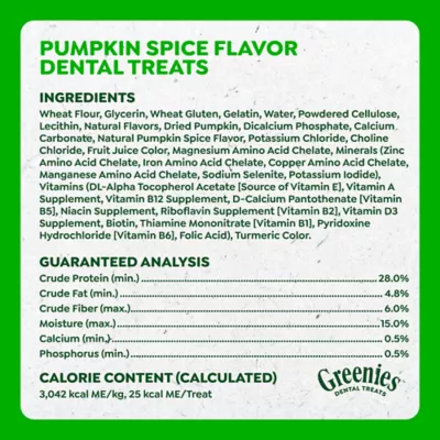 Greenies Teenie Dog Dental Treats - Pumpkin Spice Flavor 12 oz - Image 8