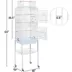 Yaheetech Open Top Metal Bird Cage w/ Double Doors image thumbnail 3