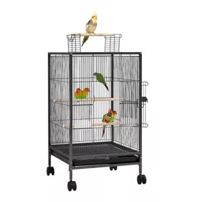 Yaheetech Open-top Parrot Cage with Rolling Stand - Image 1