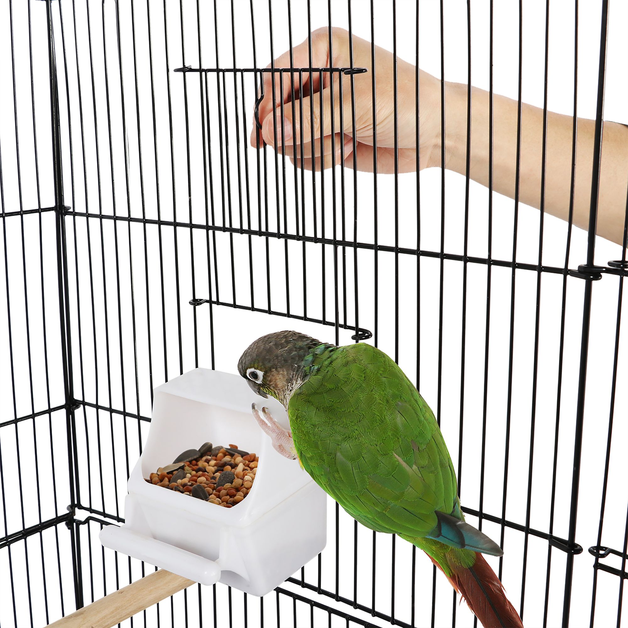 Yaheetech Large Rolling Parrot Bird Cage with Slide-out Tray for Parrots - thumbnail 4