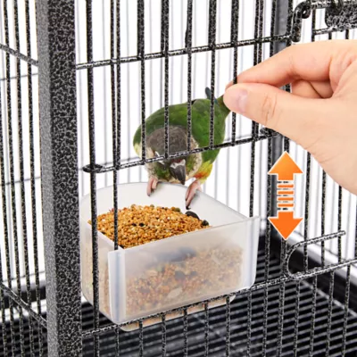 Yaheetech Open Top Parrot Cage with Rolling Stand - Image 4