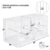 Yaheetech Stackable Wide Bird Cage Divided Breeder Cage image thumbnail 3