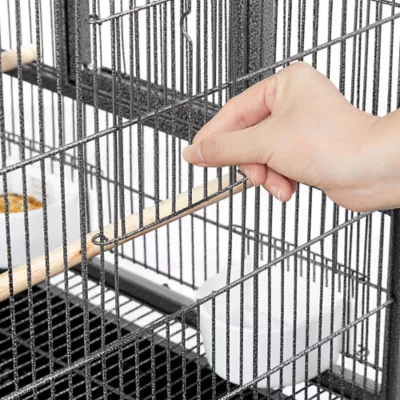 Yaheetech Stackable Wide Bird Cage Divided Breeder Cage - Image 5