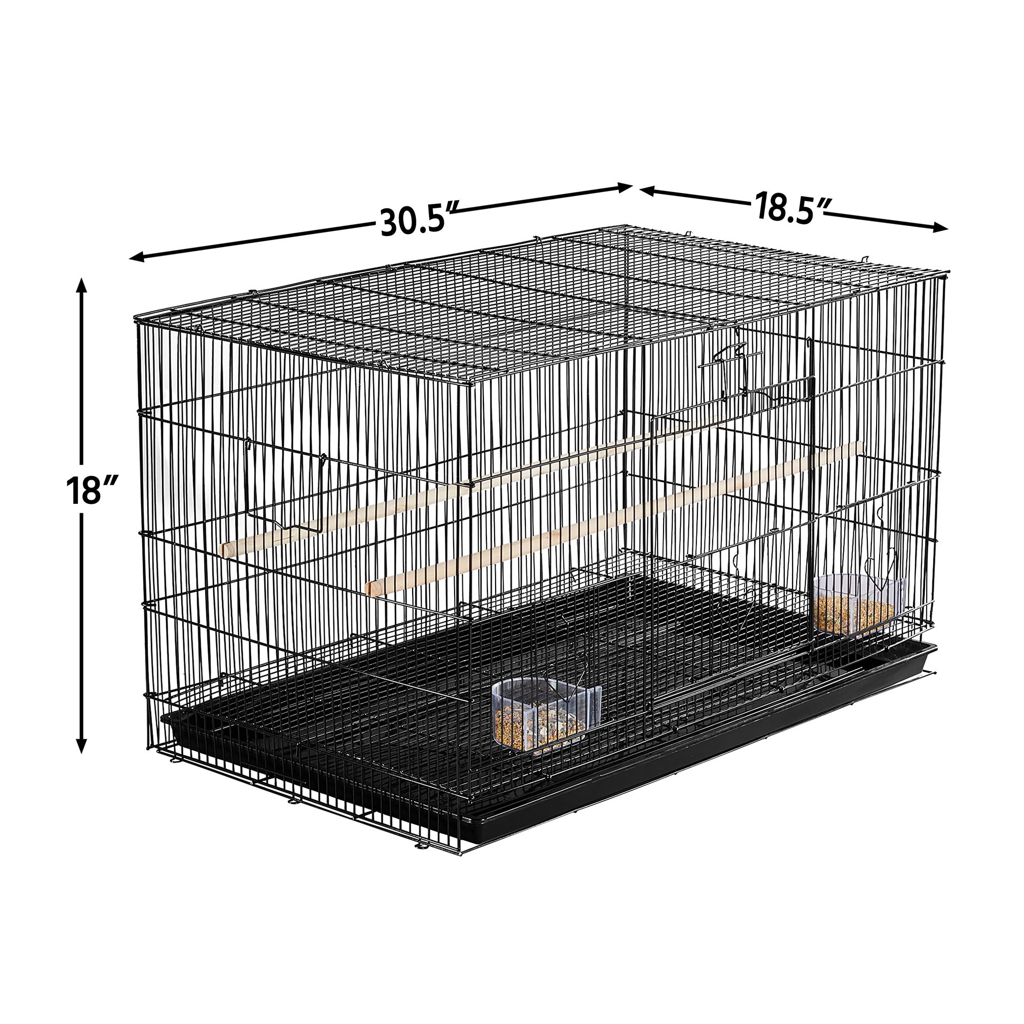 Yaheetech Flight Bird Cage Extra Space with Wood Perches for Small Birds - thumbnail 3