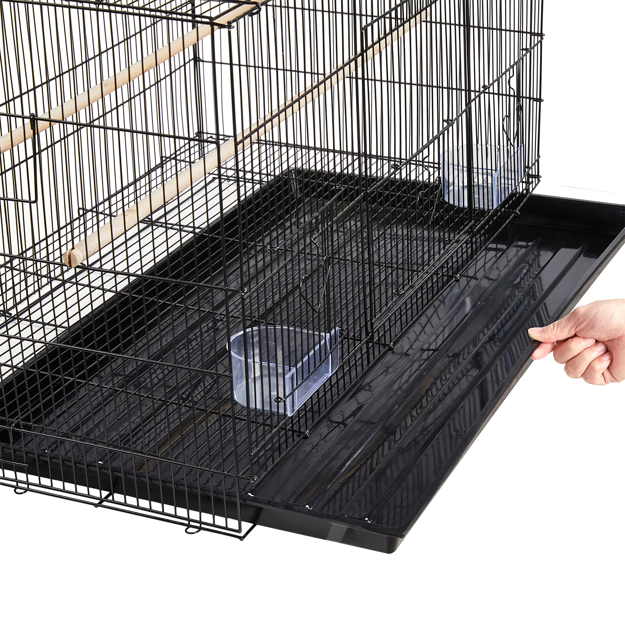 Yaheetech Flight Bird Cage Extra Space with Wood Perches for Small Birds - thumbnail 5