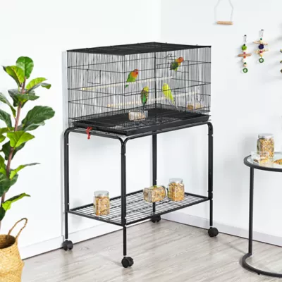 Yaheetech Flight Cage with Rolling Stand Slide-out Tray - Image 2