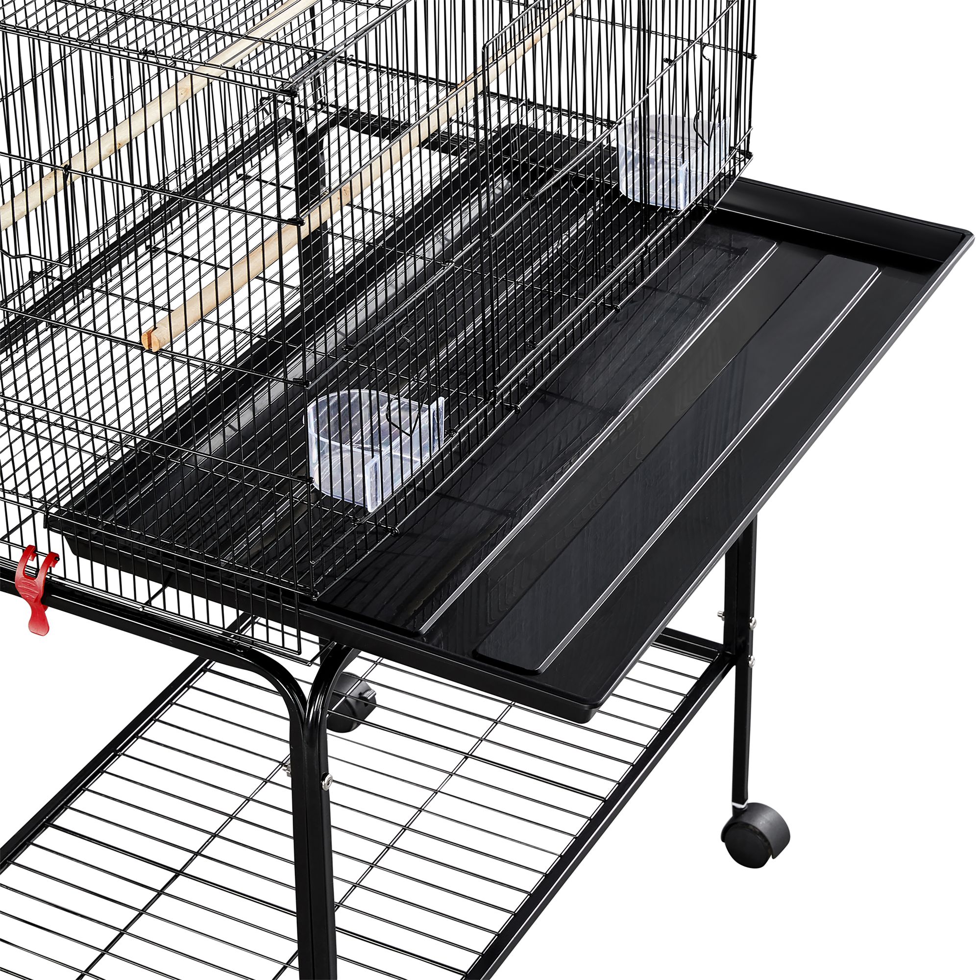 Yaheetech Flight Bird Cage with Rolling Stand Slide-out Tray for Medium Birds - thumbnail 5