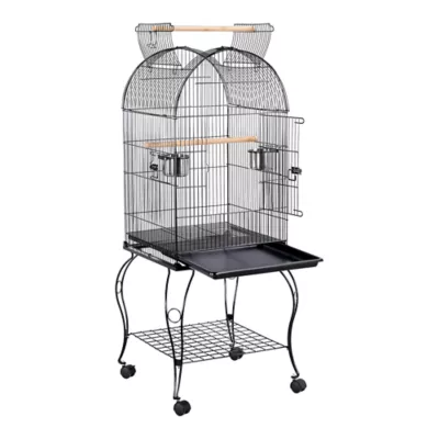 Yaheetech Open Top Metal Bird Habitat Rolling Parrot Cage w/ Stand - Image 1
