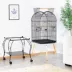 Yaheetech Open Top Metal Bird Habitat Rolling Parrot Cage w/ Stand image thumbnail 2